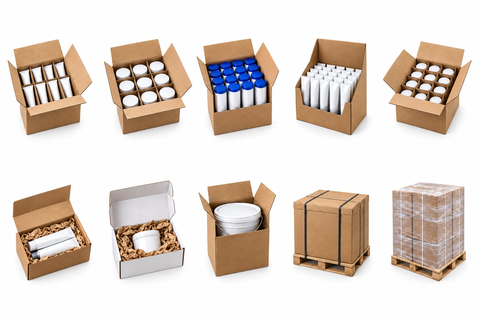 Tube Master Carton — AI-generated packaging illustration