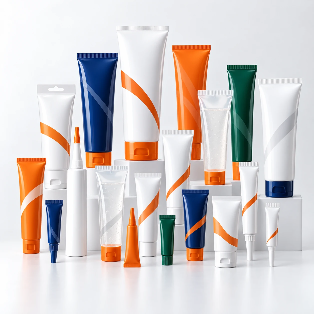 Tubes for grease kit packaging
