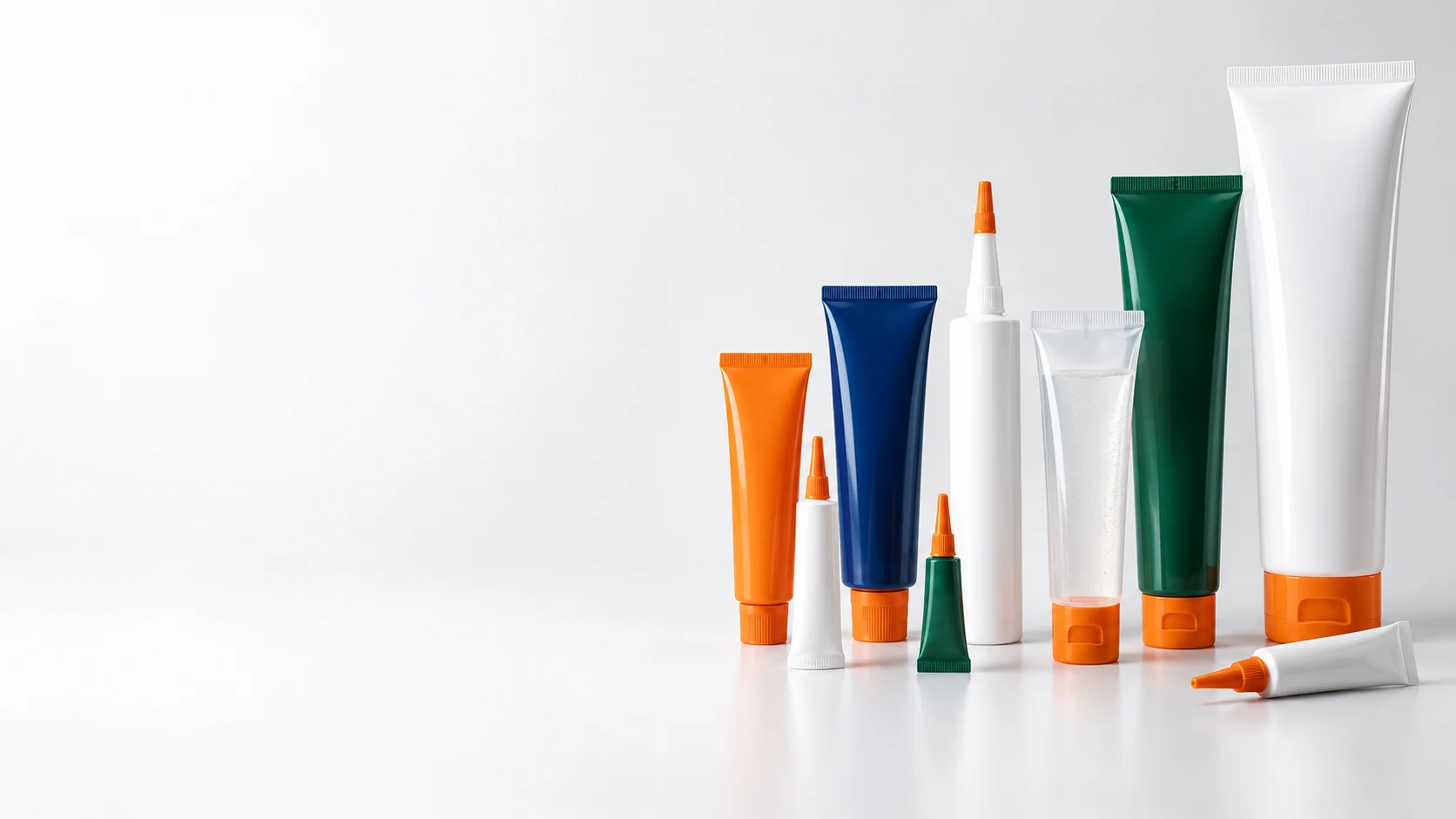 Plastic lubricant tube family